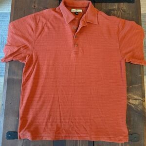 Tommy Bahama salmon color polo size large